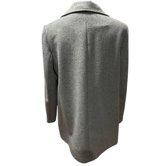 Lauren Ralph Lauren Women’s Pea Coat Wool Blend Lined Gray M Preppy Old Money - Picture 9 of 14